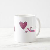 Nana mit Herz Kaffeetasse (VorderseiteRechts)