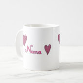 Nana mit Herz Kaffeetasse (Vorderseite Links)