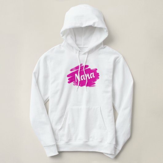 Nana mit Sparkle-Typografie Hoodie (Design vorne)
