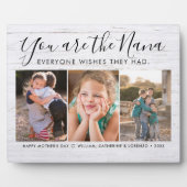 Nana Mother Day Granny Grandchildren Foto Fotoplatte (Vorderseite)