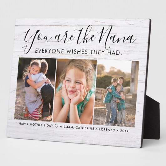 Nana Mother Day Granny Grandchildren Foto Fotoplatte (Seite)