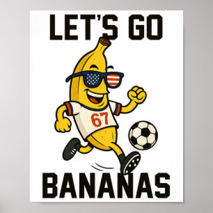 Nana Nummer 67 Fußballspieler tritt Ll USA-Flagge  Poster