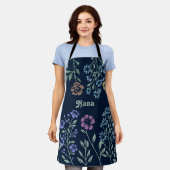 Nana oder Personalisiertes Blumendesign Schürze (Getragen)