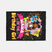 Nana Of Birthday Girl Gracie Birthday Dolls Girl P Fleecedecke (Vorderseite (Horizontal))