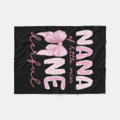 Nana Of Little Miss Onederful First Birthday Girl Fleecedecke (Vorderseite (Horizontal))