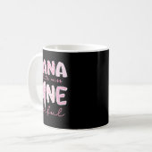 Nana Of Little Miss Onederful First Birthday Girl Kaffeetasse (Vorderseite Links)