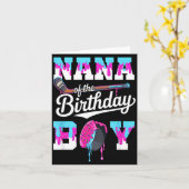 Nana Of The Birthday Boy Hockey Ice Cream Drip Fam Karte (Gelbe Blume)