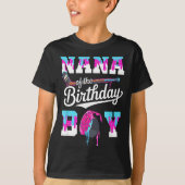 Nana Of The Birthday Boy Hockey Ice Cream Drip Fam T-Shirt (Vorderseite)