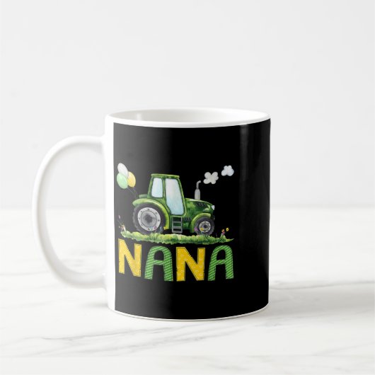 Nana Of The Birthday Boy Tractor Farm Truck Matchi Kaffeetasse (Links)