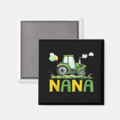 Nana Of The Birthday Boy Tractor Farm Truck Matchi Magnet (Vorderseite/Rückseite)