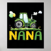 Nana Of The Birthday Boy Tractor Farm Truck Matchi Poster (Vorne)