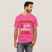 Nana of the Birthday Girl Niedlich Strawberry Gebu T-Shirt (Vorne ganz)