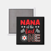 Nana Of The Fast One Birthday 1st Race Car Family Magnet (Vorderseite/Rückseite)