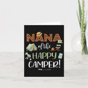 Nana of the Happy Camper Erster Geburtstag Camping Karte