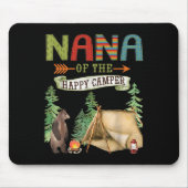 Nana Of The Happy Camper First Birthday Camng Mousepad (Vorne)
