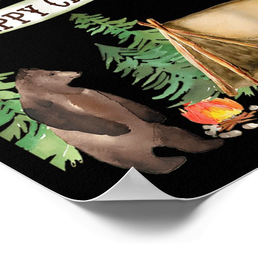 Nana Of The Happy Camper First Birthday Camng Poster (Ecke)