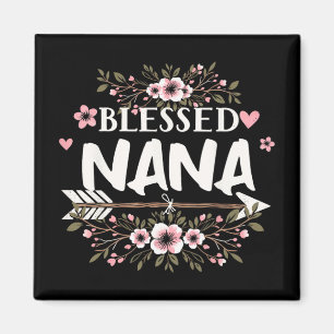 Nana Oma Life Blume Mütter Tag 2024 Frauen Magnet