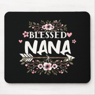 Nana Oma Life Blume Mütter Tag 2024 Frauen Mousepad