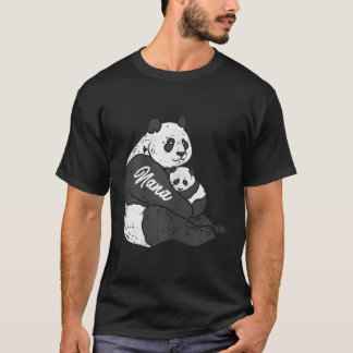 Nana Panda und Cub Hug Mütter Tag Bär Oma Mi T-Shirt
