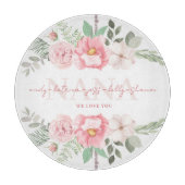 Nana Personalisiert Floral Cutting Board Schneidebrett (Vorderseite)