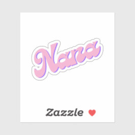 Nana Pink Cursive Oma Grammy Aufkleber
