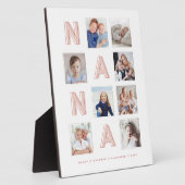 NANA Pink Letters Oma Foto Collage Keepake Fotoplatte (Seite)