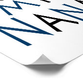 Nana Poster (blau) (Standard-Bildformat) (Ecke)