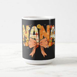 Nana Pumpkin Fall Coquette Bow Erntedank Mama Verwandlungstasse
