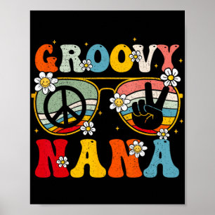 Nana Retro passende Familie 70er Oma Muttertag Poster