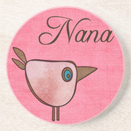 Nana rosa Birdie Getränkeuntersetzer (Vorne)