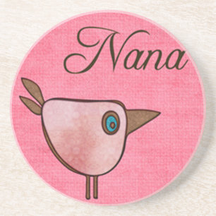 Nana rosa Vögelchen Getränkeuntersetzer