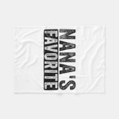 Nana’s Favorite Cute Family Granhild Quote Proud G Fleecedecke (Vorderseite (Horizontal))