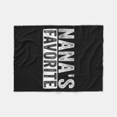 Nana’s Favorite Cute Family Granhild Quote Proud G Fleecedecke (Vorderseite (Horizontal))