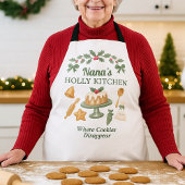 Nana’s Holly Kitchen — Cookies Holiday Schürze