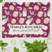 Nana’s Kitchen , Funny Grandmother Geschirrtuch (Gefaltet)