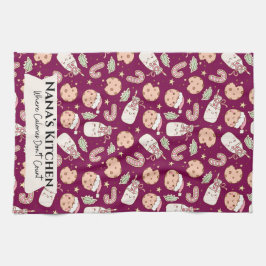 Nana’s Kitchen , Funny Grandmother  Geschirrtuch