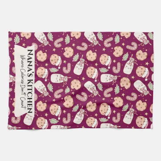 Nana’s Kitchen , Funny Grandmother Geschirrtuch (Horizontal)