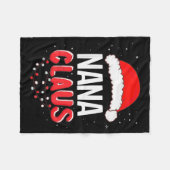 Nana Santa Claus Christmas Matching Costume Fleecedecke (Vorderseite (Horizontal))