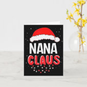 Nana Santa Claus Christmas Matching Costume Karte (Gelbe Blume)