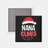 Nana Santa Claus Christmas Matching Costume Magnet (Vorderseite/Rückseite)