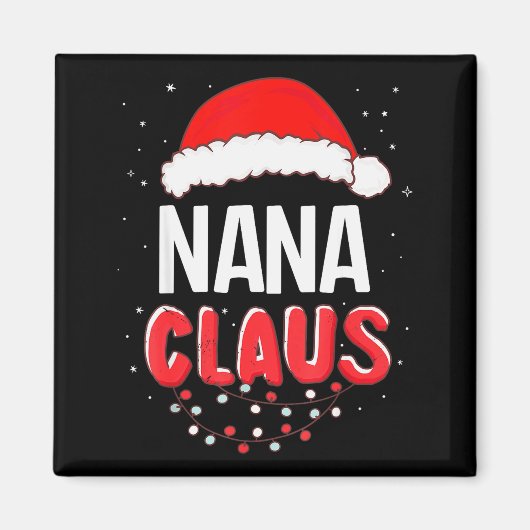 Nana Santa Claus Christmas Matching Costume Magnet (Vorne)