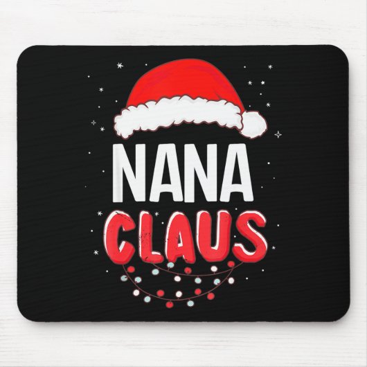 Nana Santa Claus Christmas Matching Costume Mousepad (Vorne)