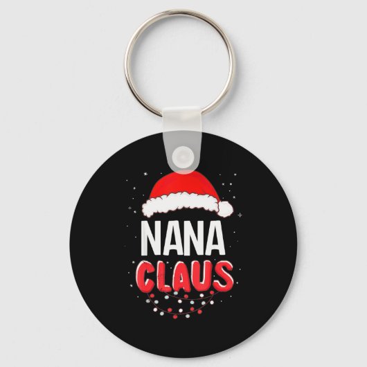 Nana Santa Claus Christmas Matching Costume Schlüsselanhänger (Vorderseite)