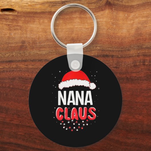 Nana Santa Claus Christmas Matching Costume Schlüsselanhänger (Vorderseite)