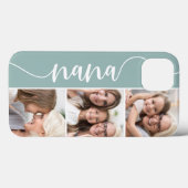 Nana Script Grandma Foto Collage Case-Mate iPhone Hülle (Rückseite (Horizontal))