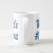 Nana Sea Blue Halbtext Mütter Day Jumbo-Tasse (Rückseite)