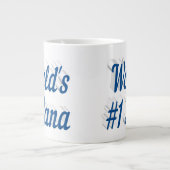 Nana Sea Blue Halbtext Mütter Day Jumbo-Tasse (Vorderseite)