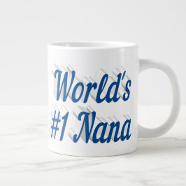 Nana Sea Blue Halbtext Mütter Day Jumbo-Tasse