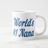 Nana Sea Blue Halbtext Riesenkaffee Tasse (Rechts)