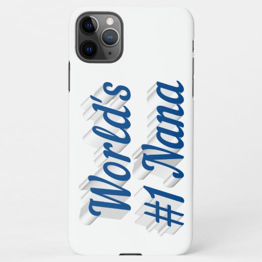 Nana Sea Blue Text iPhone Gehäuse iPhone Hülle (Rückseite)